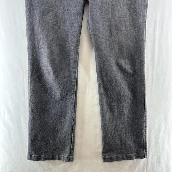 Gloria Vanderbilt Jeans Size14 Classic Straight Stretch Denim Cotton Blend Gray - Picture 4 of 11